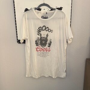 The Laundry Room White Tee with Black Coors Script